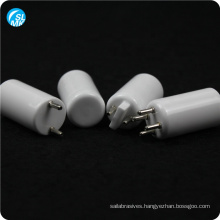 glazed high toughness 95 alumina ceramic UV lamp cap made in China